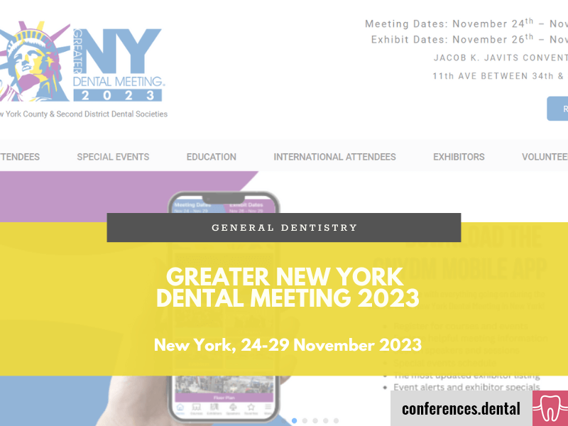 Greater New York Dental Meeting 2023 (New York City, 24-29 November 2022)