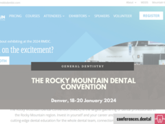 The Rocky Mountain Dental Convention (Denver, 18-20 January 2024)