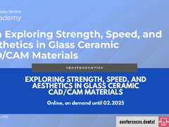 Exploring Strength, Speed, and Aesthetics in Glass Ceramic CAD/CAM Materials (Online on demand)