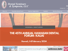 45th Annual Hawaiian Dental Forum (Kauai, 1-8 February 2025)