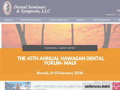 45th Annual Hawaiian Dental Forum (Maui, 8-15 February 2025)