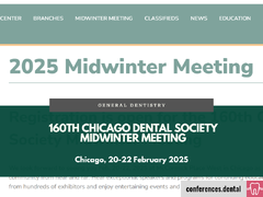 160th Chicago Dental Society Midwinter Meeting (Chicago, 20-22 February 2025)